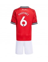 Manchester United Lisandro Martinez #6 Hjemmedraktsett Barn 2025-26 Korte ermer (+ bukser)